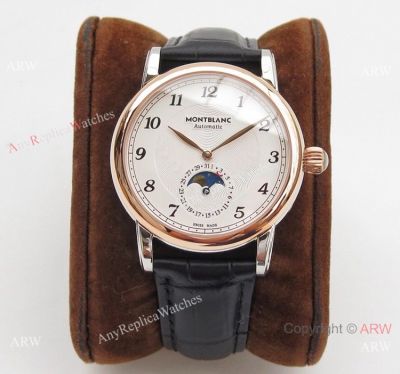 Mont Blanc Clone Star Legacy Moonphase Rose Gold Watch - Montblanc AAA Watches